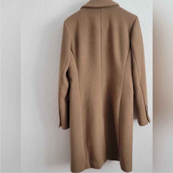 Camel Tan Double Breasted Pea Coat - Picture 3 of 5